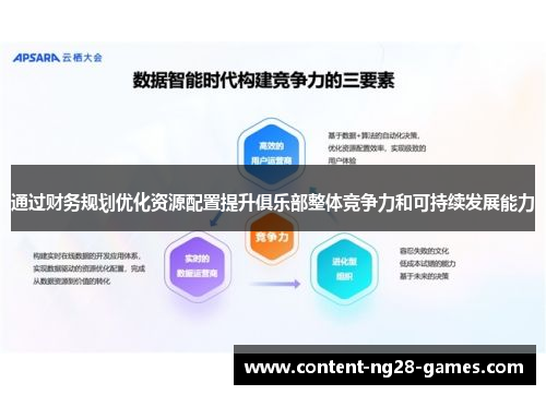 通过财务规划优化资源配置提升俱乐部整体竞争力和可持续发展能力